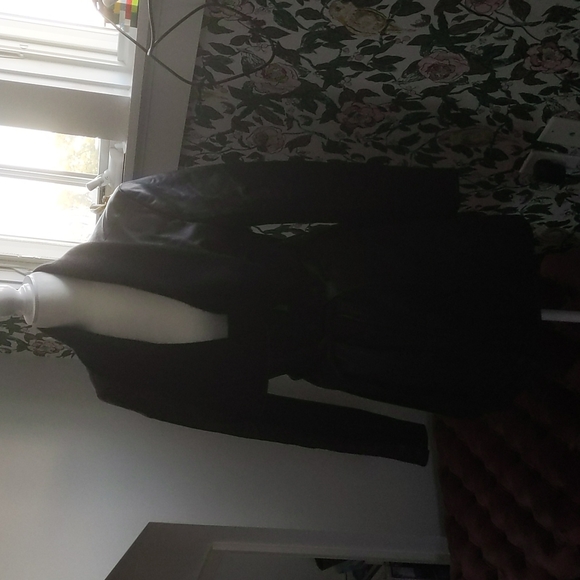 Elie tahari leather jacket /coat sz m - Picture 4 of 14